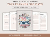 2025 Planner 365 Days Graphic - Etsy