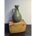 Small Green Pottery Pitcher - Etsy