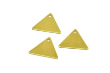 50 Raw Brass Triangle Charms With 1 Holes 12x14mm A0013 - Etsy