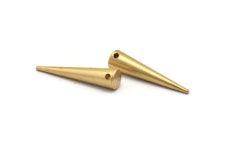 10 Raw Brass Spike Tribal Pendant 30x7mm A0767 - Etsy