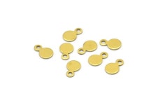Brass Cabochon Tags, 500 Raw Brass Cabochon Tags, Stamping Tags 4.5mm A0216 - Etsy