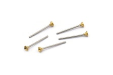 Stainless Post With Cup Pad, 100 Stainless Steel Earring Posts With Raw Brass 2mm Cup, Bowl Pad, Ear Stud A0849 - Etsy