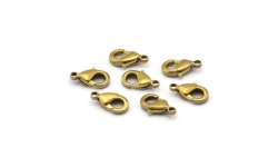 Raw Brass Parrot, 50 Raw Brass Lobster Claw Clasps 10x5mm H0501 A0364 - Etsy