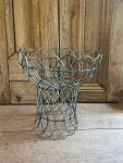 Vintage Pedestal Wire Basket - Etsy