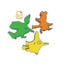 3 Witch Sisters Straw Topper Buddy STL File for 3D Printing - Etsy