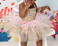 Cupcake Donut Cake Smash Tutu Outfit Dress Layered With - Etsy