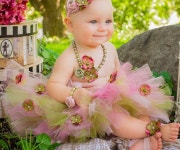 Fairy Tutu With Flowers Baby Girl Birthday Cake Smash Outfit - Etsy