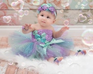 Cake Smash Tutu Outfit Baby Girl Bubble Theme Birthday Party - Etsy