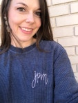 Monogrammed Corded Sweatshirt Corded Sweatshirt Personalized - Etsy