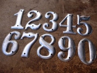 Industrial Numbers 3 Vintage Metal Numbers Aluminum - Etsy