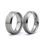 Brushed Tungsten wedding band Wedding Bands Mens Wedding | Etsy