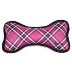 Bias Plaid Pink Bone Dog Toy Pink Bone Dog Toy Plaid - Etsy
