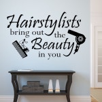 Hairdresser Wall Decal Hairstylists Bring Beauty Vinyl Wall - Etsy