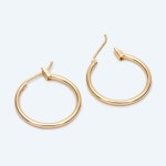 10pcs Gold Hoop Earrings Size 15/ 20/ 25/ 30/ 35/ 40/ 45mm by - Etsy