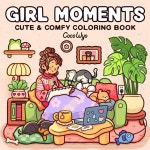 Coco Wyo Girl Moments Coloring Book – 40 Printable Pages for Kids & Adults (instant Digital Download) - Etsy