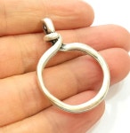 Silver Pendant Antique Silver Pendants 43x31mm G6930 - Etsy