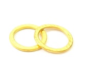 2 Gold Hammered Circle Gold Plated Circle 20mm G7870 - Etsy