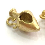 Brass Flower Charms - Etsy