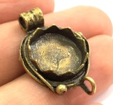 Antique Bronze Brass Blank 16mm Blank Mountings G5506 - Etsy