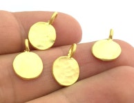 10 Gold Charms Gold Plated Brass Charm 10mm G5094 - Etsy