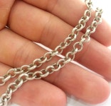 Silver Chain Antique Silver Plated Rolo Chain 5 Mm G9963 - Etsy