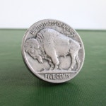 Buffalo Nickel Tie Tack / Lapel Pin Repurposed Vintage USA Coin Nice Details natural Patina / Unpolished - Etsy