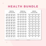 Health Savings Tracker Dental Savings Challenge Insert Medical Savings Challenge Insert Vision Savings Challenge Insert - Etsy