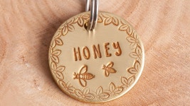 Bees and Flowers Pet ID Tag Honey Dog Name Tag Bee Stamped - Etsy Bees and Flowers Pet ID Tag  Honey Dog Name Tag  Bee Stamped - Etsy