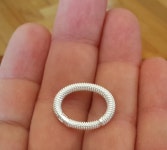 2 Sterling Silver Patterned Fantasy Oval Enhancer Shortener - Etsy