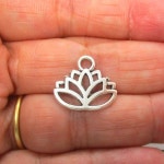 Lotus Flower Charms Antique Silver, Pack of 5/10 Charms, 17x14mm, Jewelry Making Supplies G1007 - Etsy