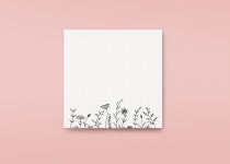 Notepad flower Meadow - 98x98 Mm Recycled Paper - Etsy