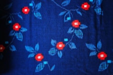 Japanese Kimono Fabric H1514 Dark Blue Kasuri Dyed Wool by the Yard - Etsy