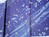 Japanese Kimono Fabric Remnant H1029 Light Weight Poly Diagonal Print 1 1/2 Yds. - Etsy