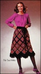 No.1291 Mosaic Skirt Crochet Pattern PDF Vintage Rainbow - Etsy