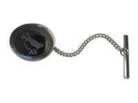 Silver Toned Oval Etched Puffin Bird Tie Tack - Etsy