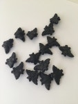 Halloween Bead Black Ceramic Bat Bead Halloween Jewelry - Etsy