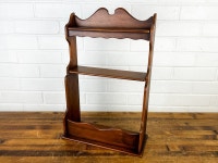 19 Vintage Wooden Wall Shelf With 3 Shelves Dark Wood - Etsy