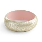 Bracelet Pale Pink. Engraved Gold. - Etsy