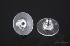H1012-40PCS/200PCS, Rhodium Color 11mm Earring Backs With Pads, Plastic Earnuts, Earring Stoppers, Ni Free - Etsy