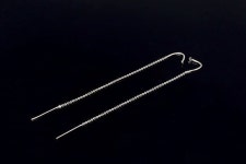 H1398- 1pair / 10pairs- Rhodium Plated,chain Hook Earring,long Chain Earrings,ni Free,wholesale Jewelry Findings - Etsy