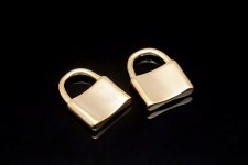 H1389-2ea/20ea-matt Gold Plated-16.8*13mm Padlock Charm, Lock Pendant, Jewelry Making, Wholesale Jewelry Finding, Wholesale Charm... 