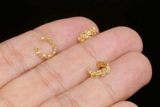 H1014-mini Ear Cuff No.8-1pc/20pcs, 16K Real Gold Plated Non-pierced Earring, Simple Ear Cuff, Wholesale Jewelry Findings, Nickel... 