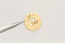 Matt Gold Plated 14mm Heart Round Charms, Jewelry Making [H1416-2PCS/20PCS] - Etsy