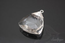 H1078-1ea/10ea-rhodium Plated, Cutting Glass Pendant, Wire Wrapping - Etsy