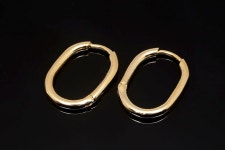 H1392- 1pair / 10pairs- Gold Plated-15*20mm Lever Back Earrings,oval Round Hoop,earring Component,nickel Free - Etsy