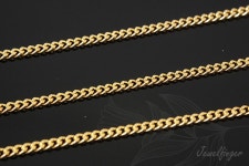 A042-1m/20m/200m, 16K Real Gold Plated 145SF Chain, Layerd Necklace, Thin Chain, Wholesale Necklace, Necklace Making Supplies... 