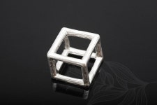 Matte Rhodium Plated Brass Cube Pendant, Cube Beads [H1051-2PCS/20PCS] - Etsy