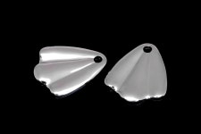 H1366-4ea/40ea-rhodium Plated-17*20mm Seashell Charms, Jewelry Making,wholesale Jewelry Finding, Jewelry Supplies,wholesale... 