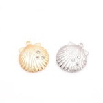 H1390-2PCS/20PCS Seashell Charm With Cubic, Gold/silver Shell Pendant for DIY Jewelry - Etsy