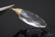 H1079-1ea/10ea-gold Plated-10*34mm Crystal Drop Pendant, Wholesale Jewelry Finding, Jewelry Supplies, Wholesale Glass - Etsy